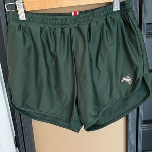 Tracksmith Dark Green Athletic Shorts